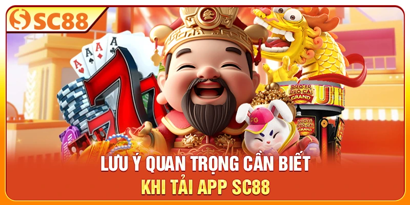 Lưu ý quan trọng cần biết khi tải app SC88
